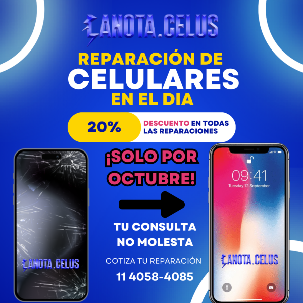 Post de Instagram Reparación de Celulares Moderno Azul